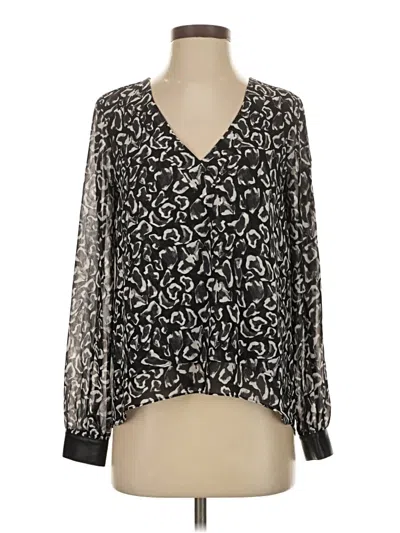 Pre-owned Sam Edelman Long Sleeve Blouse In Black