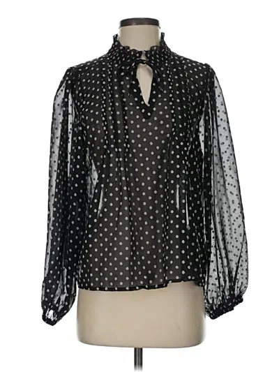 Pre-owned Sam Edelman Long Sleeve Blouse In Black