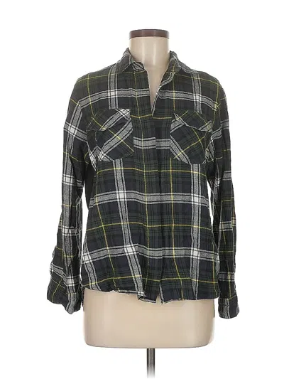 Pre-owned Sam Edelman Long Sleeve Blouse In Green
