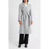Sam Edelman Wool Blend Wrap Coat In Gray