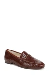 Sam Edelman Loraine 7 Lizard Embossed Loafer In Brown
