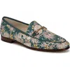 Sam Edelman Loraine Bit Loafer Antique Green Fabric In Antique Green