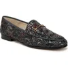 Sam Edelman Loraine Bit Loafer Black Multi Sequin In Black Multi