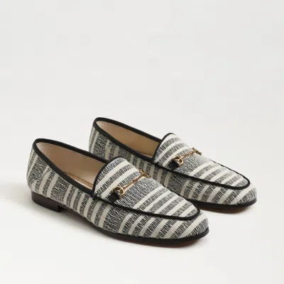 Sam Edelman Loraine Bit Loafer Black Natural Fabric In Multi