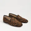 Sam Edelman Loraine Bit Loafer Granada Tan Leopard Leather In Bronze