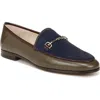 Sam Edelman Loraine Bit Loafer In Hudson Navy/olive/burgundy