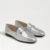 Sam Edelman Loraine Bit Loafer Soft Silver Croco In Silver