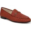 Sam Edelman Loraine Bit Loafer Warm Sienna Faux Raffia In Warm Sienna
