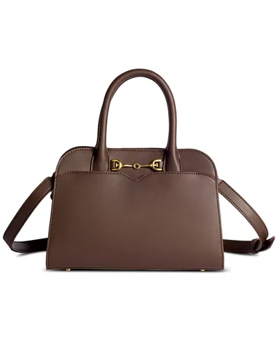 Sam Edelman Loraine Bowler Small Satchel Bag In Brown