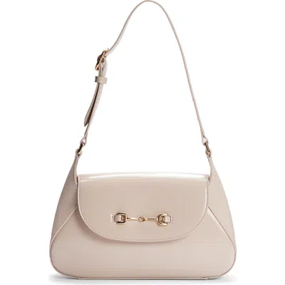 Sam Edelman Loraine Flap Leather Shoulder Bag In Beige