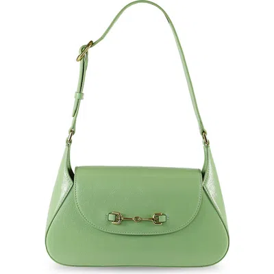 Sam Edelman Loraine Flap Leather Shoulder Bag In Sage