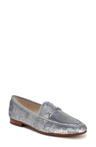 Sam Edelman Loraine Glamour Bit Loafer In Matte Silver