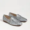 Sam Edelman Loraine Glamour Bit Loafer Matte Silver Fabric