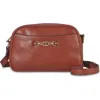 Sam Edelman Loraine Leather Camera Bag In Brown