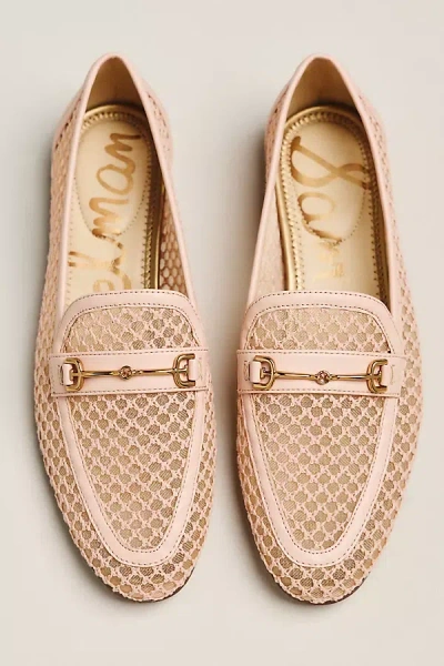 Sam Edelman Loraine Mesh Horsebit Hardware Loafers In Pink