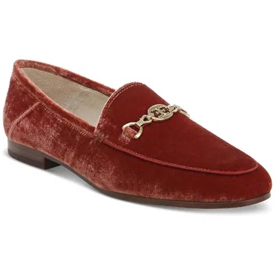 Sam Edelman Loraine Prima Bit Loafer In Canyon Orange Velvet In Multi