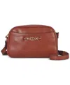 Sam Edelman Loraine Leather Camera Bag In Brandy