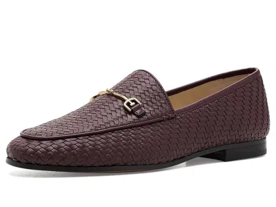 Sam Edelman Loraine Women's Dress Sandals French Burgundy 1: 10.5 M, Leather/textile In Brown