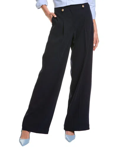 Sam Edelman Lorelai Pleated Trouser In Blue