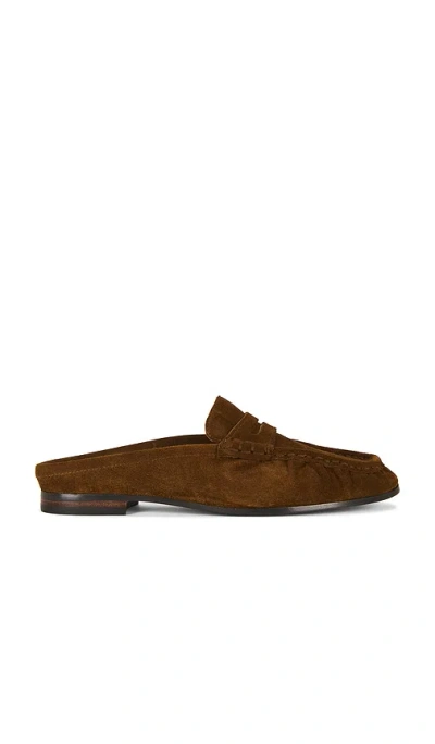 Sam Edelman Louella Mule Loafer In Warm Nutmeg Suede