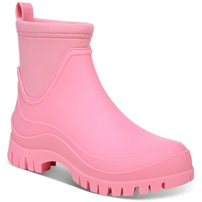 Sam Edelman Louisa Womens Lugged Sole Outdoor Rain Boots In Pink