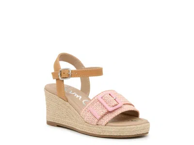 Sam Edelman Lucia Espadrille Wedge Sandal Kids' In Pink
