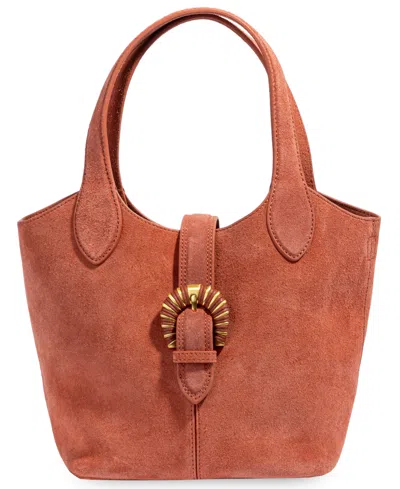 Sam Edelman Lucy Buckle Medium Crossbody Handbag In Orange