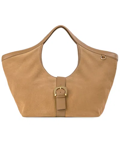 Sam Edelman Lucy Magnetic Extra-large Tote Handbag In Brown