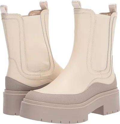 Sam Edelman Lulia H8518l2-100 Boot Women's 10 Ivory Leather Ankle Chelsea Khd377 In Neutral