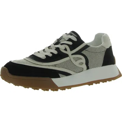 Sam Edelman Luna Womens Leather Lifestyle Casual And Fashion Sneakers In Black