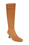 Sam Edelman Sylvia Wide Calf Knee High Boot Frontier Brown Suede In Harvest Brown