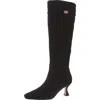 Sam Edelman Lyla Womens Suede Solid Knee-high Boots In Black