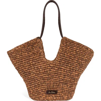 Sam Edelman Lynn Paper Raffia Tote In Purple