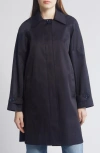 Sam Edelman Mac Single Breasted Coat In Navy