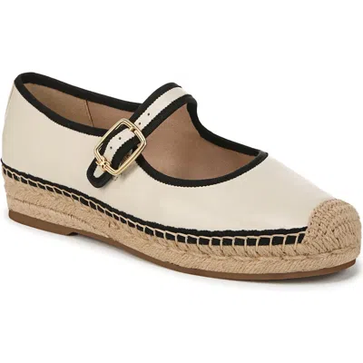 Sam Edelman Mackie Mary Jane Espadrille In Modern Ivory,black