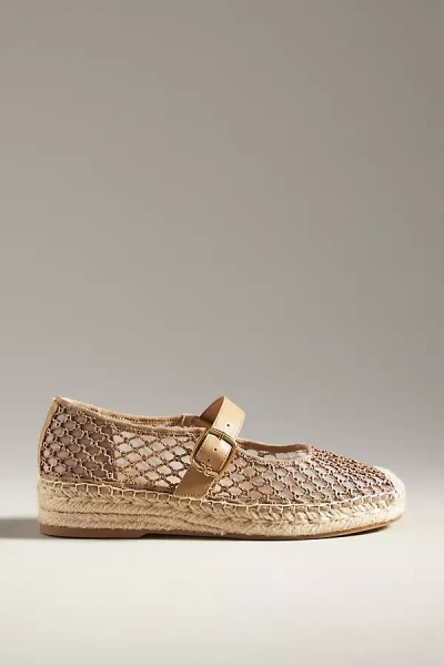 Sam Edelman Mackie Mary Jane Flats In Gold
