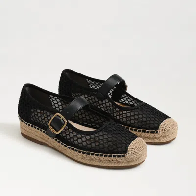 Sam Edelman Mackie Mesh Mary Jane Espadrille Black Mesh