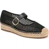 Sam Edelman Mackiemesh Mary Jane Platform Espadrille In Black
