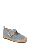 Sam Edelman Maddy Mary Jane Espadrille Montrose Blue In Montrose Blue