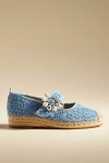 Sam Edelman Maddy Orchid Mary Jane Espadrille Royal Sky Blue Lace In Blue