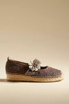 Sam Edelman Maddy Orchid Mary Jane Espadrille Flats In Brown