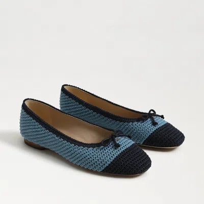 Sam Edelman Madison Crochet Ballet Flat Blue Multi Crochet
