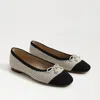 Sam Edelman Madison Crochet Ballet Flat Modern Ivory/black Crochet In White