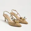 Sam Edelman Mali Slingback Heel Sand Dune Multi Raffia In Brown