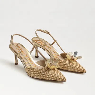 Sam Edelman Mali Slingback Heel Sand Dune Multi Raffia In Brown