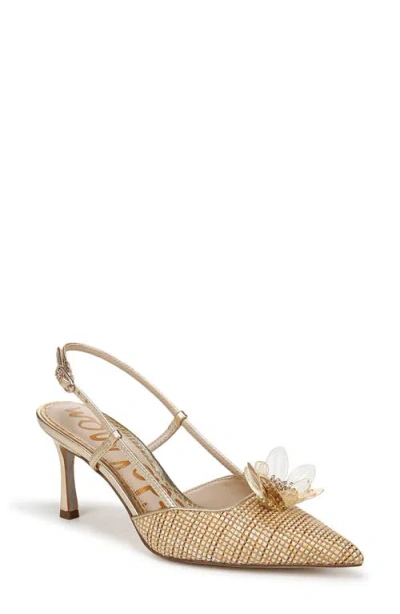 Sam Edelman Mali Slingback Pointed Toe Pump In Sand Dune Multi
