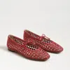 SAM EDELMAN SAM EDELMAN MARCIE BALLET FLAT SUMMER RED WEAVE