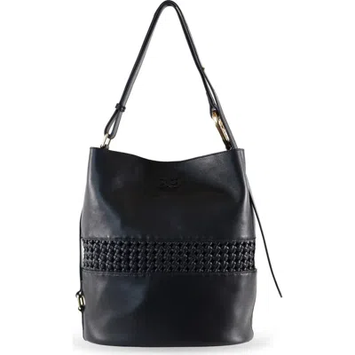 Sam Edelman Marcie Leather Bucket Bag In Black