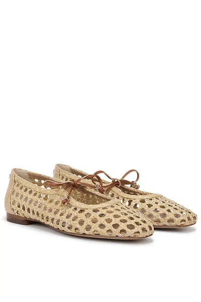 Sam Edelman Marcie Woven Flats Amber Gold Weave In Multi
