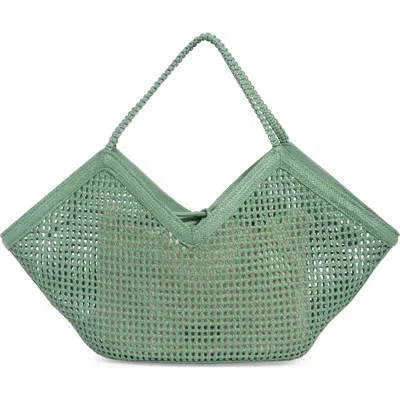 Sam Edelman Marcie Woven Tote In Light Green
